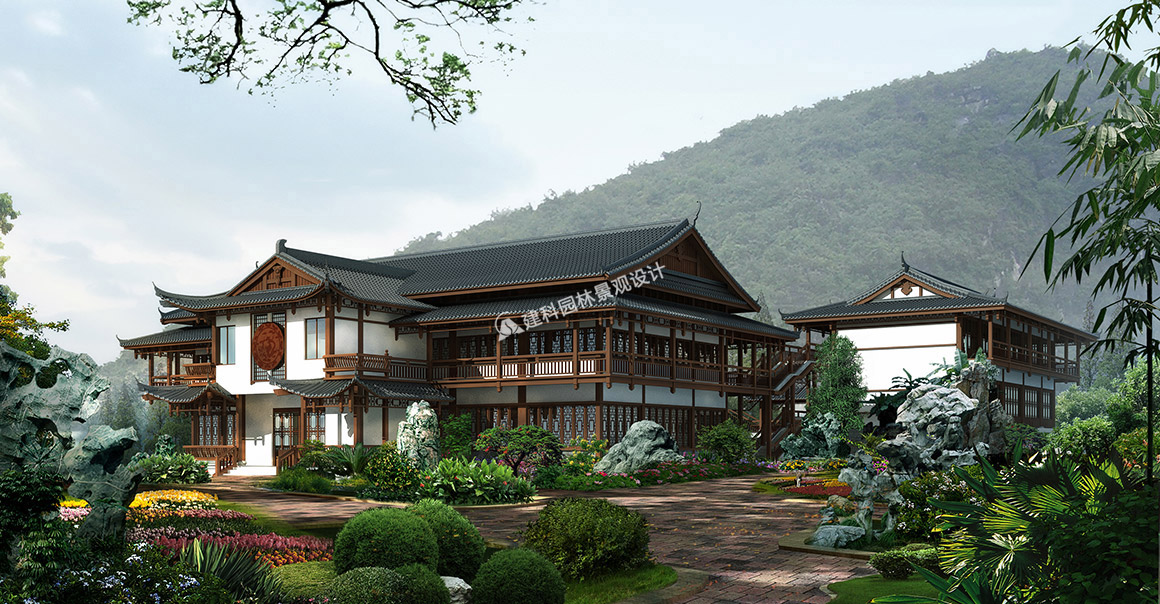 不同風(fēng)格、類型的建筑及其建筑不同部位的植物配置